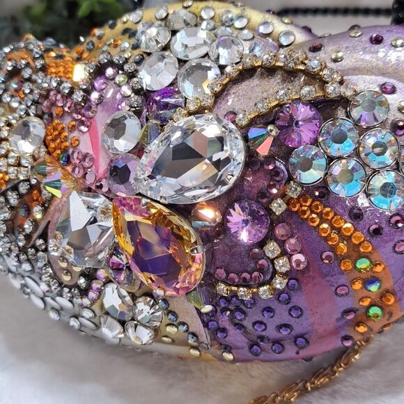 NWT Swarovski Crystal Blingy Clam Shell Bag - Picture 17 of 17